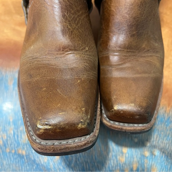Vintage Frye 12R Brown leather Harness Boots USA Cowgirl size 6 - Picture 9 of 16